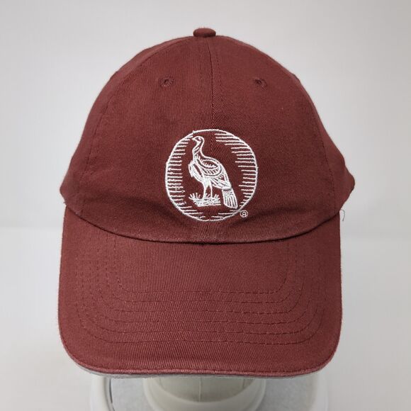 Unbranded Fitted Hat Red One Size Stretch Embroidered Logo 6 Panel - Picture 2 of 8